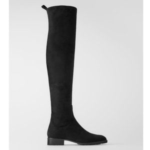 Zara Black Over the Knee Boots